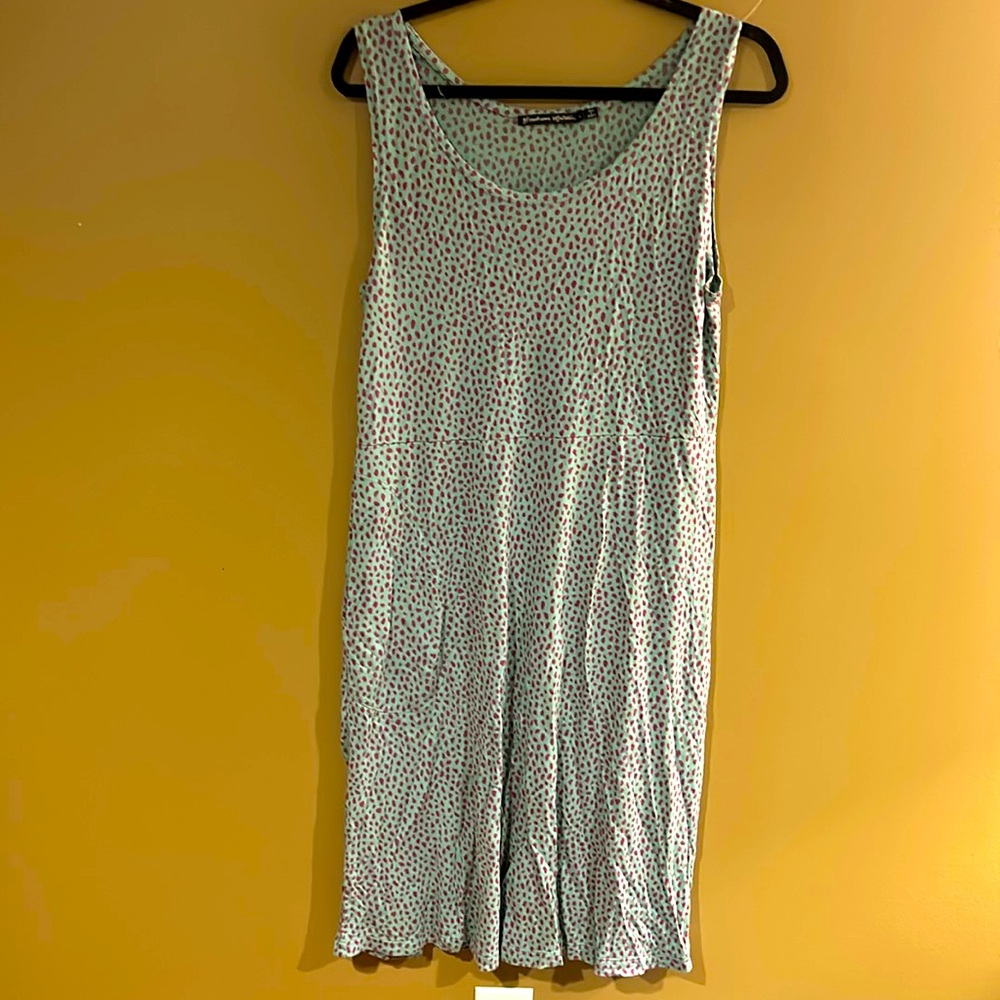Gudrun Sjoden Purple and Green Tunic Top
